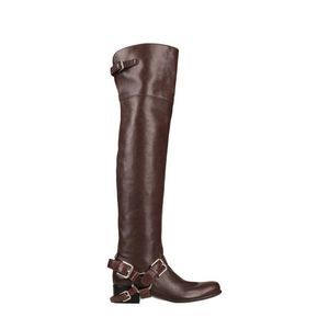 DOLCE & GABBANA OVER-THE-KNEE RIDING BOOTS LEATHER NEW IN BOX SZ 8.5